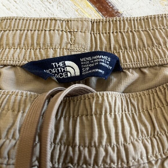 Men's The North Face Pull-On Adventure Shorts Small Khaki Stone Pockets - Picture 3 of 8